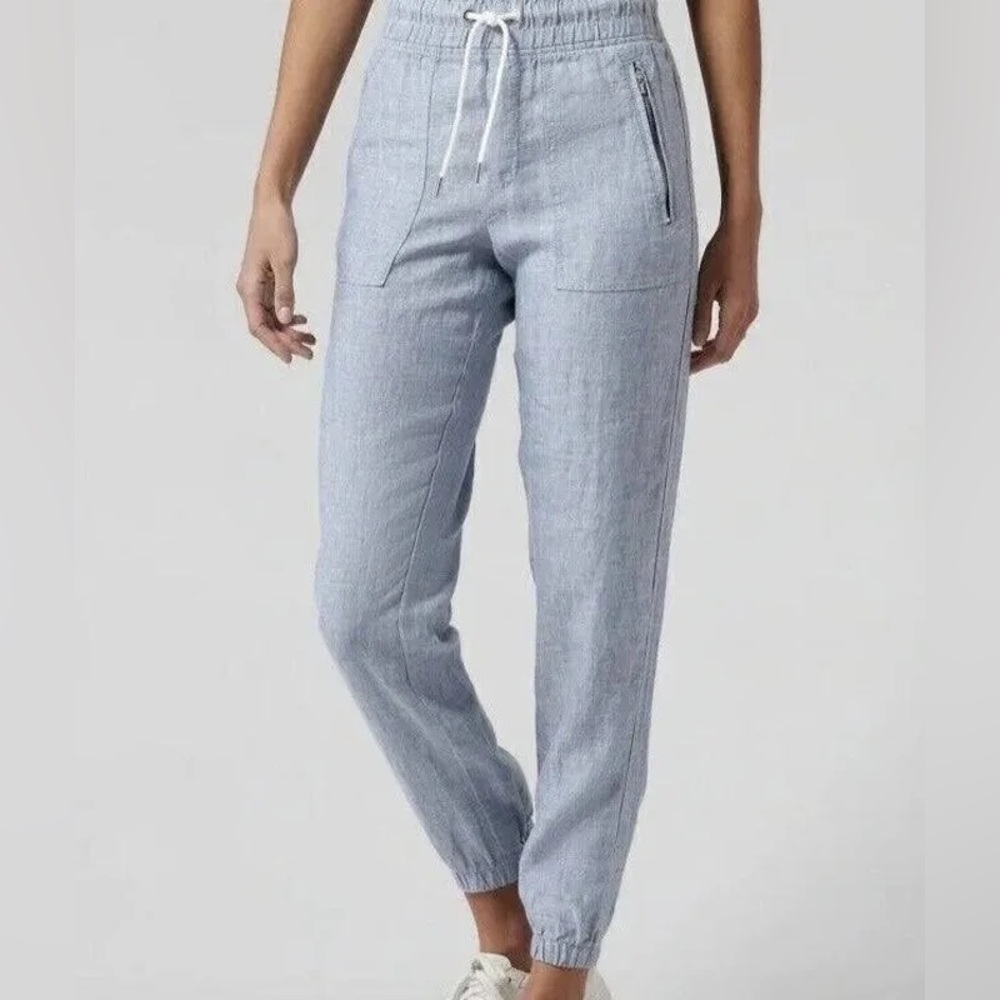 Athleta Pale Blue Drawstring Joggers